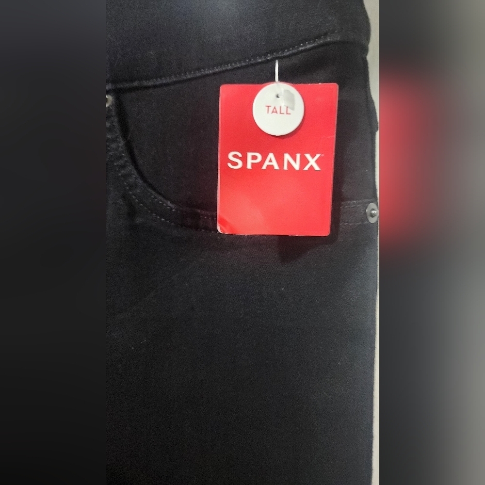 ✨️SPANX SPANXshape High-Rise Ankle Skinny Jeans - Black - Size L Tall (NWT) - Picture 4 of 10
